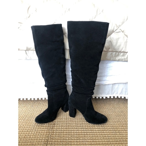 Steve Madden Shoes - STEVE MADDEN Suede Knee Length Heeled Boots Size 5.5